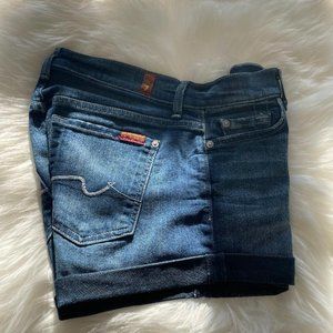 7 For All Mankind Jean Shorts